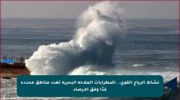 نشاط الرياح القوي.. اضطرابات الملاحة البحرية تهدد مناطق محددة غدًا وفق الأرصاد